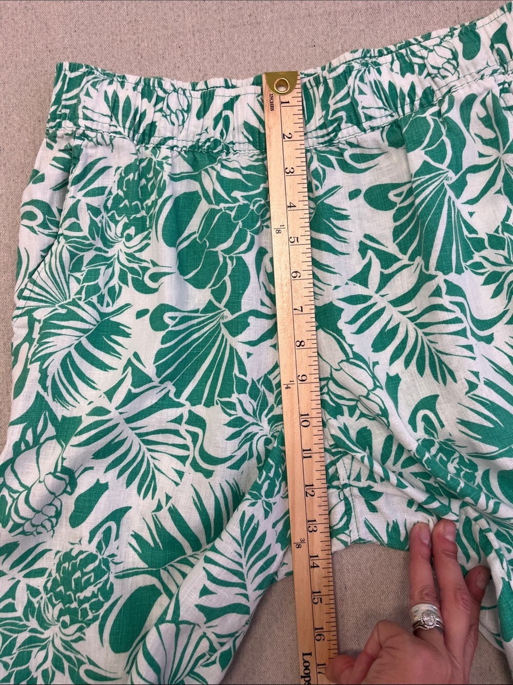 Nicole Miller New York 100% Linen Tropical Wide Leg Pants Size S - Picture 8 of 12